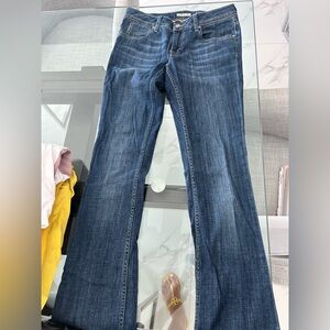 Burberry Brit Islington Denim Blue Jeans Boot Leg W 28 Luxury Brand